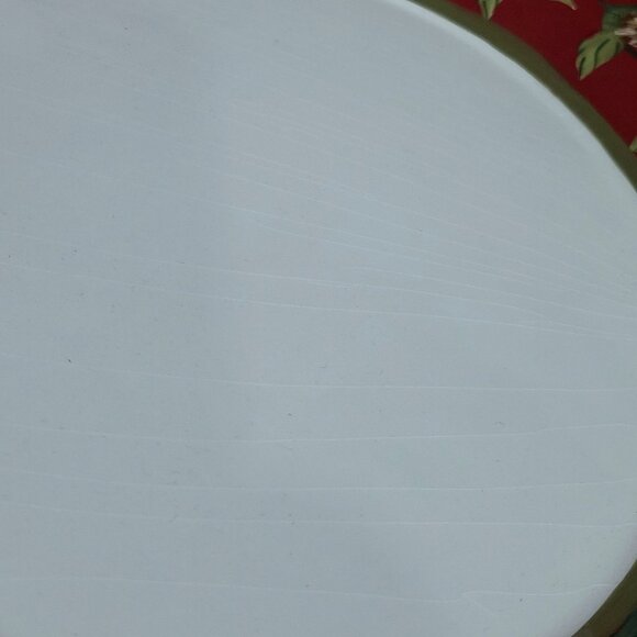 Royal Doulton Festive Home Red Green Oval Serving Platter 2004 - Picture 10 of 11